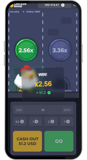 Vinstögonblick efter lyckad cashout